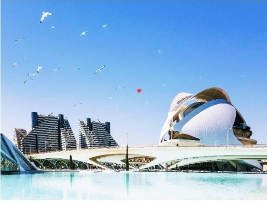 Apartamento Junto Al Mar Con Wifi Y Piscina 사군토 외부 사진
